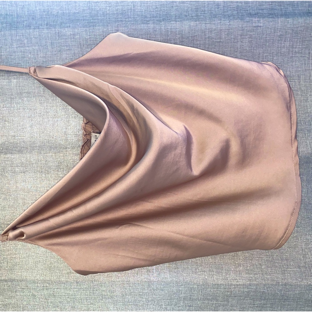 Champagne Satin Top